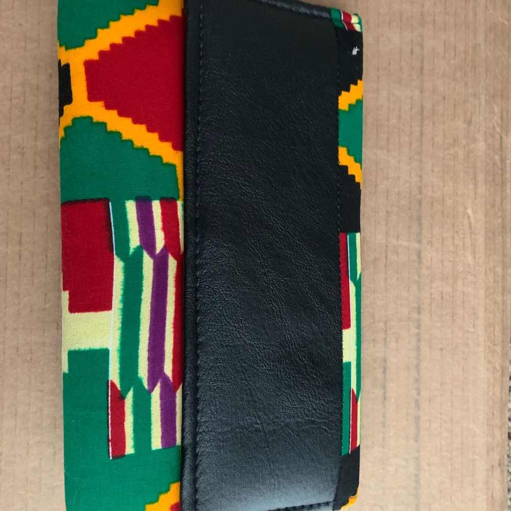 Wallet clutch handbag kente Ankara print Africa